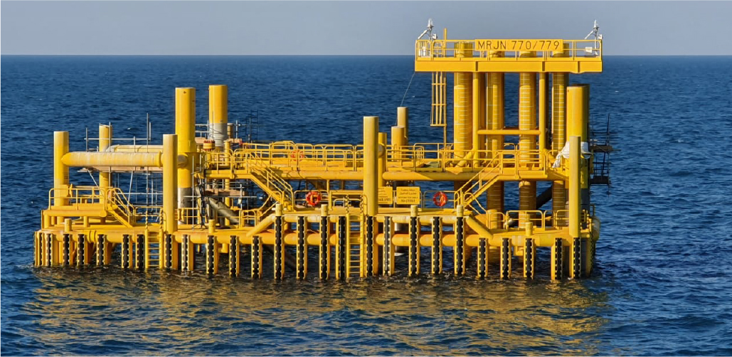 Installation of 28 Jackets, Zuluf, Marjan, Safaniya and Ribyan Oil Fields, Saudi Aramco, Saudi Arabia